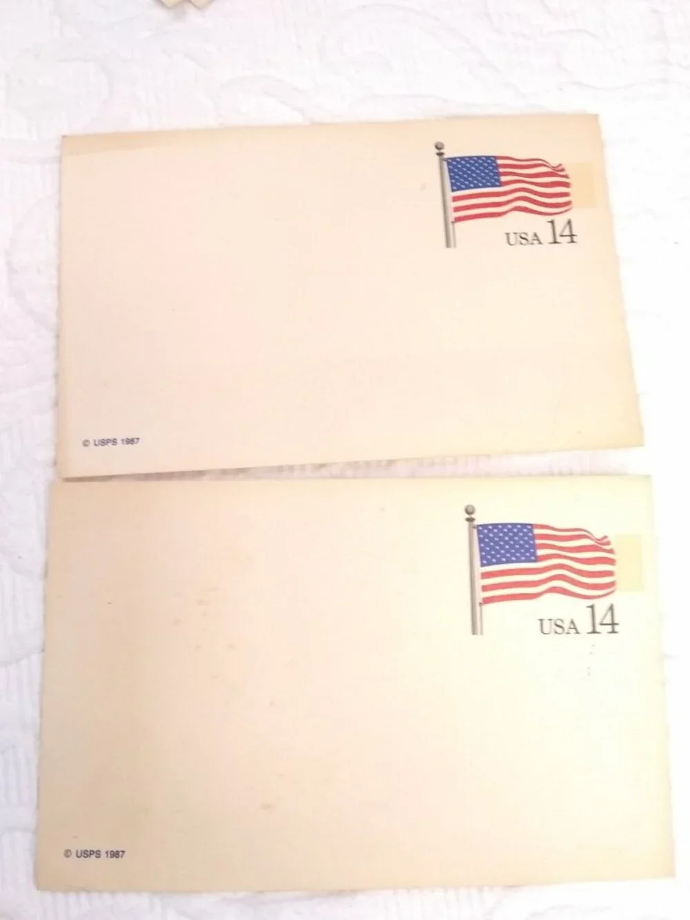 Lot of unused pre stamped usps postcards: 1991 USA postcards, George wythe 1985
